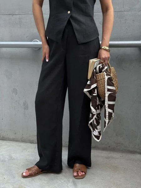 Брюки Dolce Lino цвет чёрный - в фирменном магазине спортивной одежды Brillante.by
