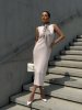 Платье трикотажное CHIC цв. нежный розовый